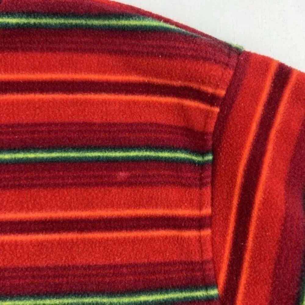 •Vintage• Gap Pro Fleece Quarter Zip Pullover in Sunset Stripe XS (4-5)